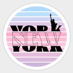 Pastel NewYork Sticker